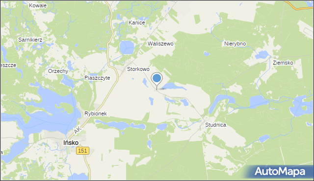 mapa Kolonia Storkowo, Kolonia Storkowo na mapie Targeo